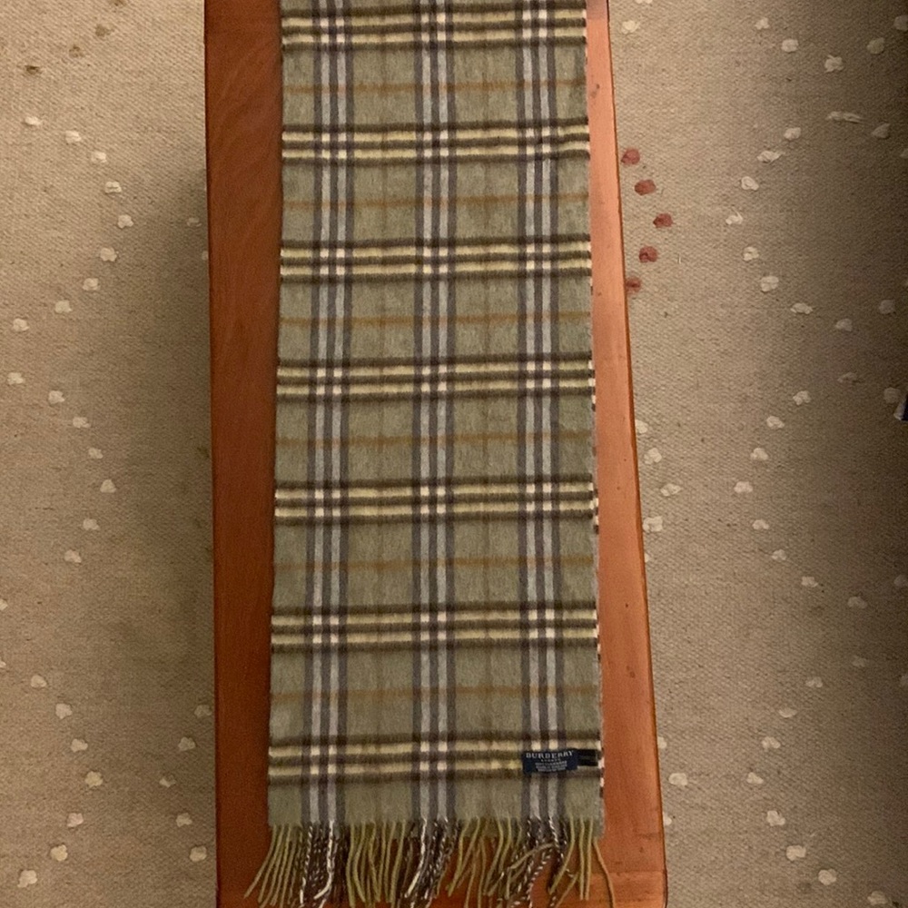 Burberry scarf - light green / grey